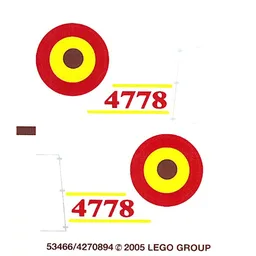 Sticker Sheet for Set 4778-1 / [No Color/Any Color]