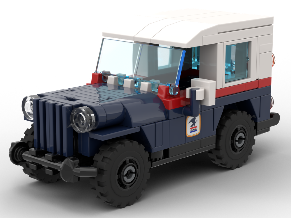 Lego USPS Jeep