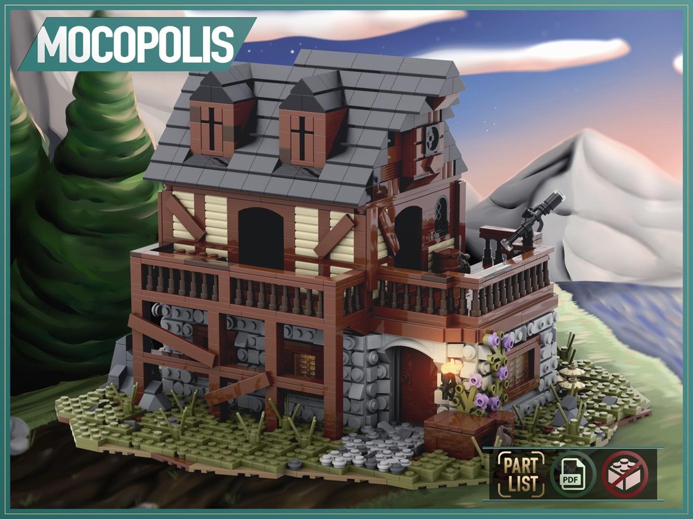 LEGO MOC Medieval House #2 (Inn) | PDF instructions (NO PARTS)