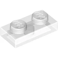Plate 1 x 2 / Trans-Clear