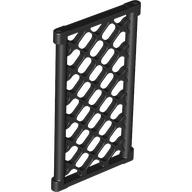 Lego Window Pane Latticed 1 x 4 x 6 (Chain Link FEnce) / Black
