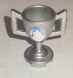 Minifigure, Utensil Trophy Cup with Mountain Peak Pattern (Sticker) - Set 8863
