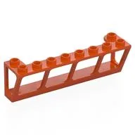 Window 2 x 8 x 2 Boat / Reddish Orange