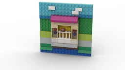 10698 3D Mosaic house