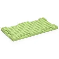 Plate Special 8 x 16 x 2/3 with Six Recessed Edges / Yellowish Green
