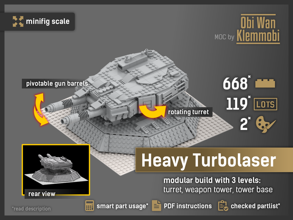 Lego Heavy Turbolaser (Dreadnought Class)