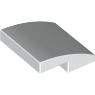 Brick Curved 2 x 2 x 2/3 / White