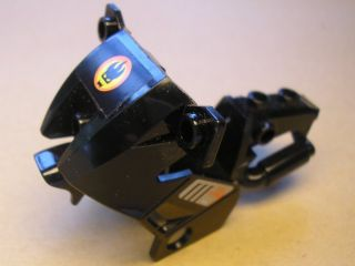 Lego Motorcycle Fairing, City with Agents Villain Logo and 'Off-Bike' with Black and Orange Vents Pattern (Stickers) - Set 8967