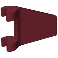 Flag 2 x 2 Trapezoid with Flared Area between Clips / Dark Red