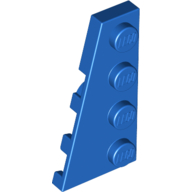 Lego Wedge Plate 4 x 2 Left / Blue