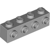 Brick Special 1 x 4 with 4 Studs on One Side / Light Bluish Gray