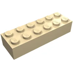 Brick 2 x 6 / Tan