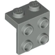 Bracket 1 x 2 - 2 x 2 / Light Gray