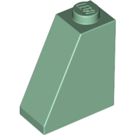 Lego Brick Sloped 65° 2 x 1 x 2 / Sand Green