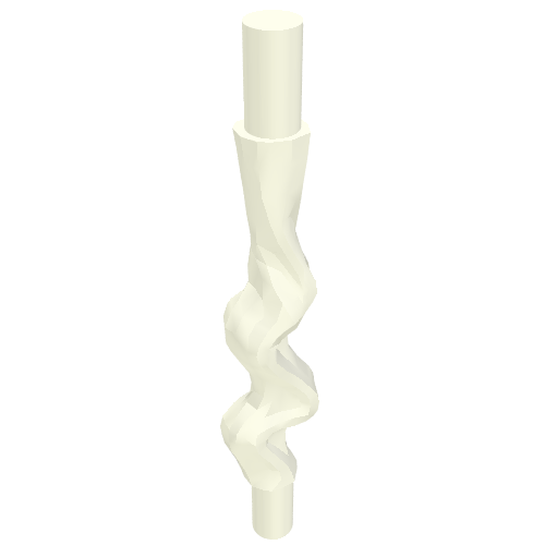 Lego Web Effect Long and Narrow Bars at Both Ends / White