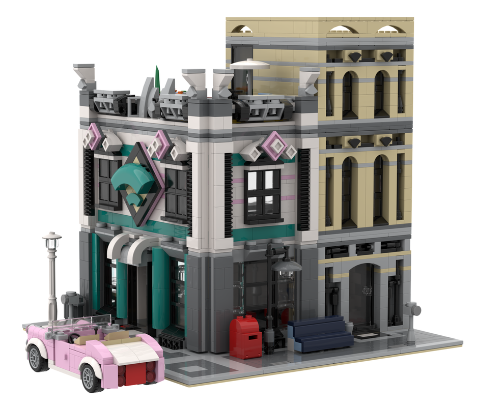 Lego Internet Café (10260 Downtown Diner Alternate Model Modular)