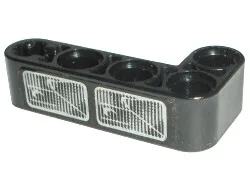 Technic, Liftarm, Modified Bent Thick L-Shape 2 x 4 with Headlight Pattern Model Left Side (Sticker) - Set 8466