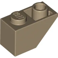 Brick Sloped Inverted 45° 2 x 1 / Dark Tan