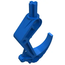 Large Figure Weapon, Claw Hook with Axle / Blue