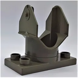 Duplo Turntable Base, 2 x 4 Plate with Ladder Holder / Dark Gray