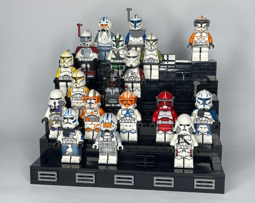 Lego SW Clone Ranks Minifigure Display
