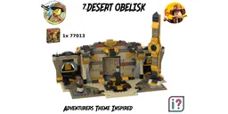 Adventurers Chapter 7.Desert Obelisk, Alternative Build For 1x 77013