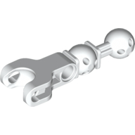 Lego Large Figure Skeletal, Limb with Ball Joint on Axle and Ball Socket and Hole / White