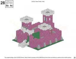 Classic 375/6075 Yellow Castle in Pink