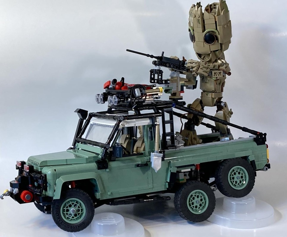 Lego 10317 Land Rover 6x6 Truck - Groot's Machine Gun Chariot