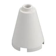 Cone 2 x 2 x 2, Open Stud / White