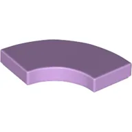 Tile 2 x 2 Curved, Macaroni / Lavender