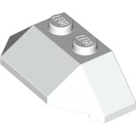 Lego Brick Wedged, Sloped 45° 2 x 4 Triple / White