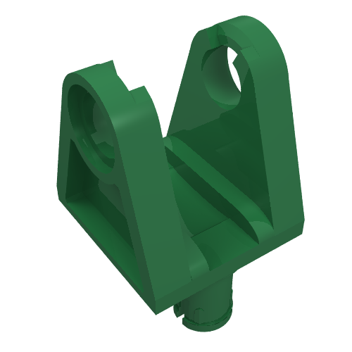 Lego Technic Steering Arm with 2 Pins / Green