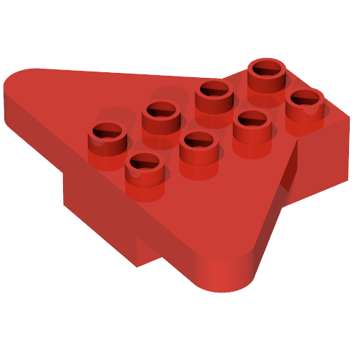 Lego Duplo Brick 2 x 4 with Wings / Red