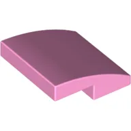 Brick Curved 2 x 2 x 2/3 / Bright Pink
