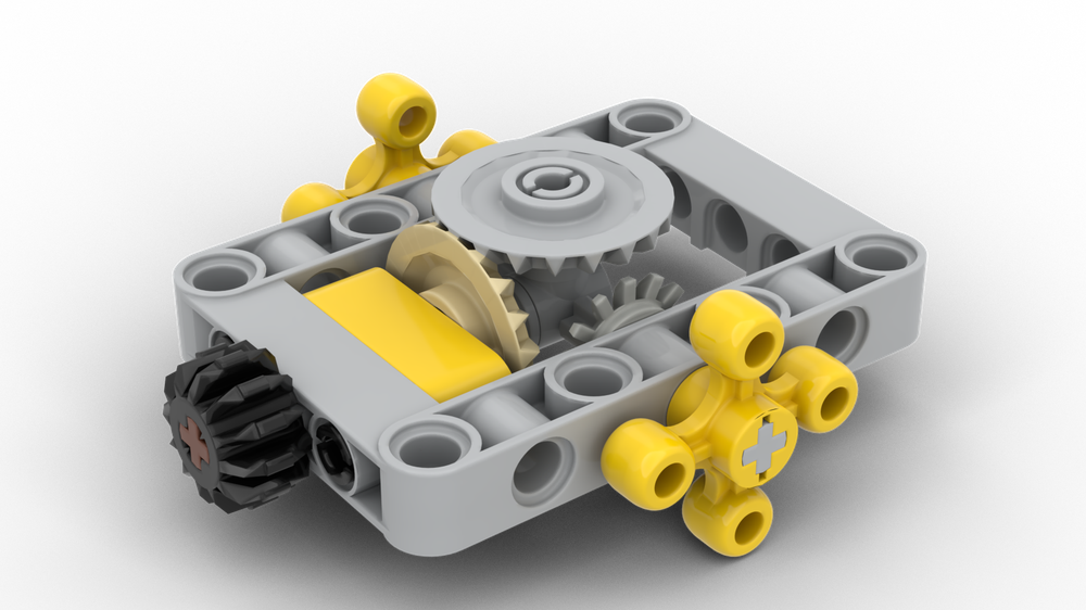 Lego Bevel Gear Direction Splitter