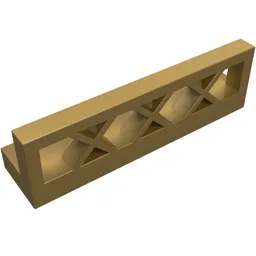 Fence Lattice 1 x 4 x 1 / Pearl Gold
