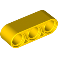 Lego Technic Beam 1 x 3 Thick / Yellow