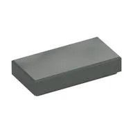 Tile 1 x 2 with Groove / Dark Gray