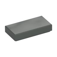 Lego Tile 1 x 2 with Groove / Dark Gray