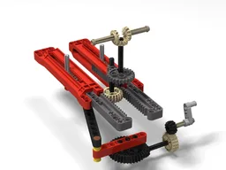 Skier kinetic sculpture mechanism