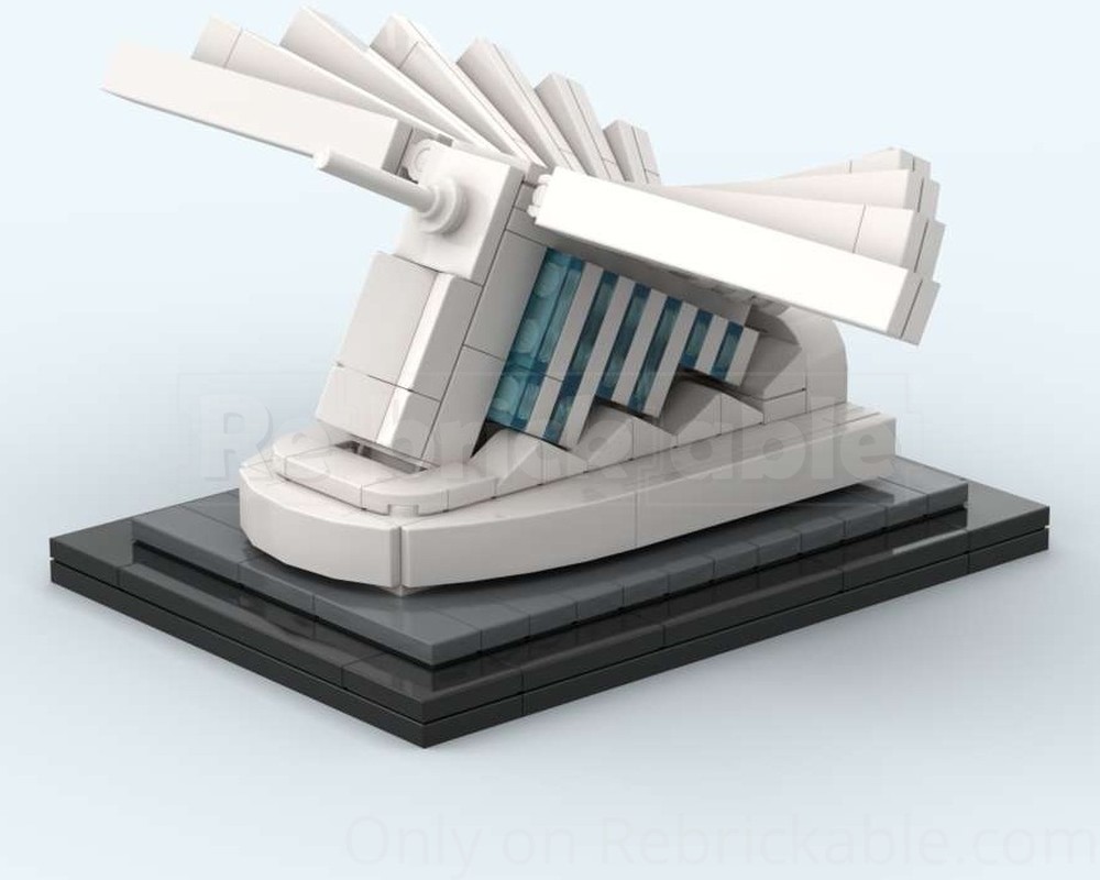 Lego Milwaukee Art Museum - Quadracci Pavilion (Mini Version)