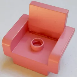 Duplo Chair with 1 Stud / Duplo Pink
