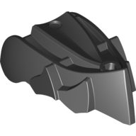 Lego Large Figure Head, Jaw without Axle Hole / Black