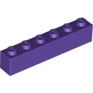 Brick 1 x 6 / Dark Purple