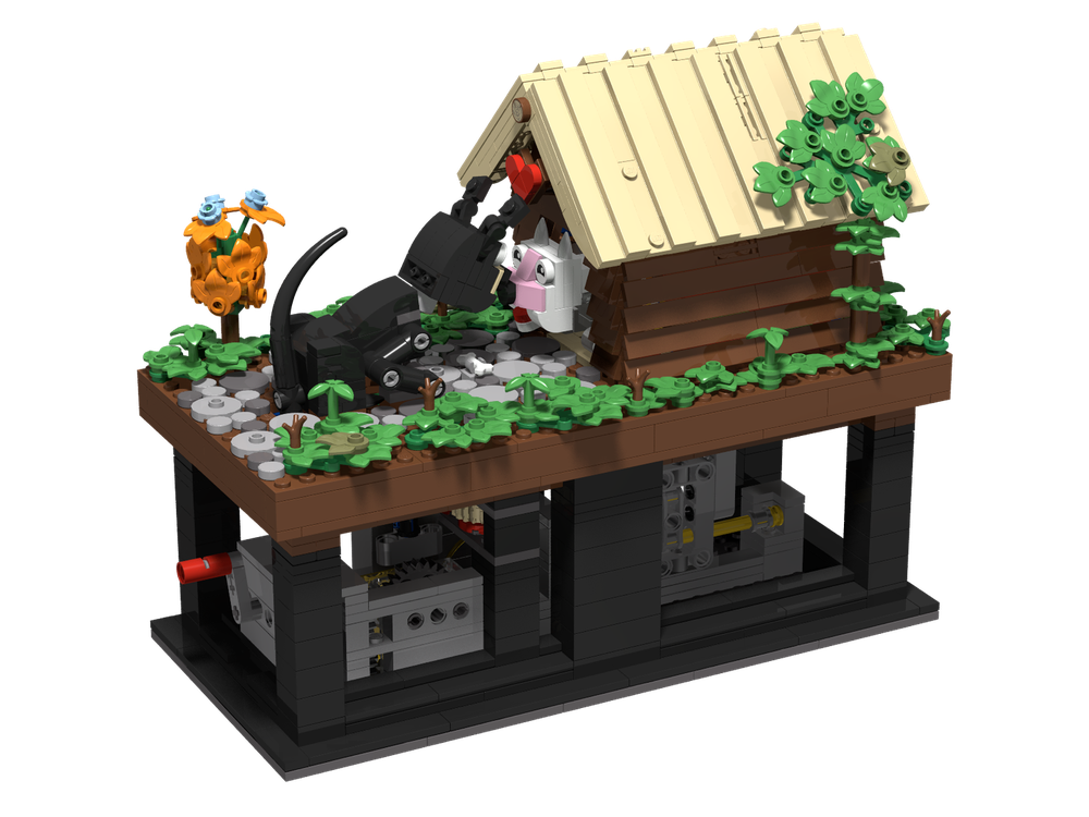 Lego Dog Bob and his girlfriend Lili in love