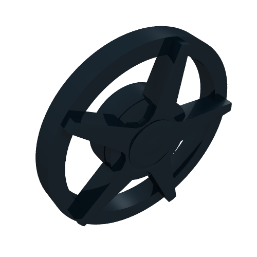 Lego Wheel Cover 5 Spoke - for Wheel 18976 / Black