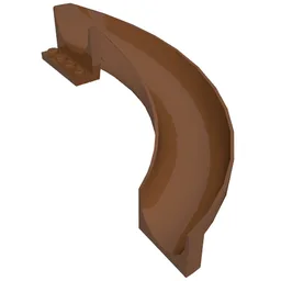 Slide Curved 180° / Reddish Brown