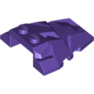 Lego Brick Wedged, Sloped 4 x 4 Fractured Polygon Top / Dark Purple