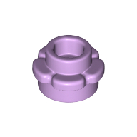 Lego Plant, Flower, Plate Round 1 x 1 with 5 Petals / Lavender